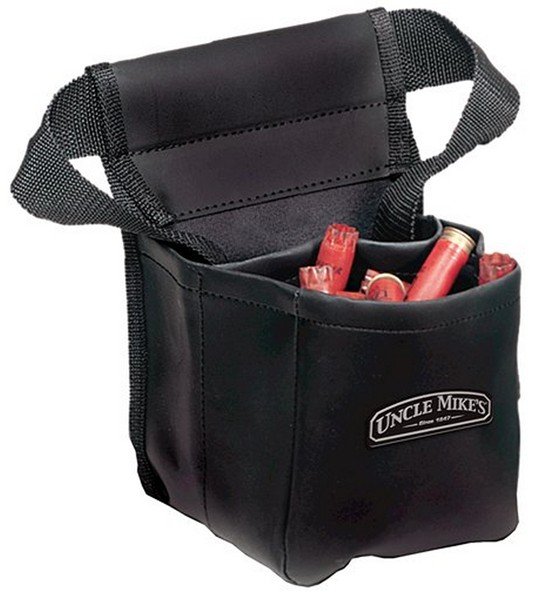 Uncle Mikes Padded Shell Bag - Model 41722 - Black Finish - Two Large Compartments - Four Shell Loops