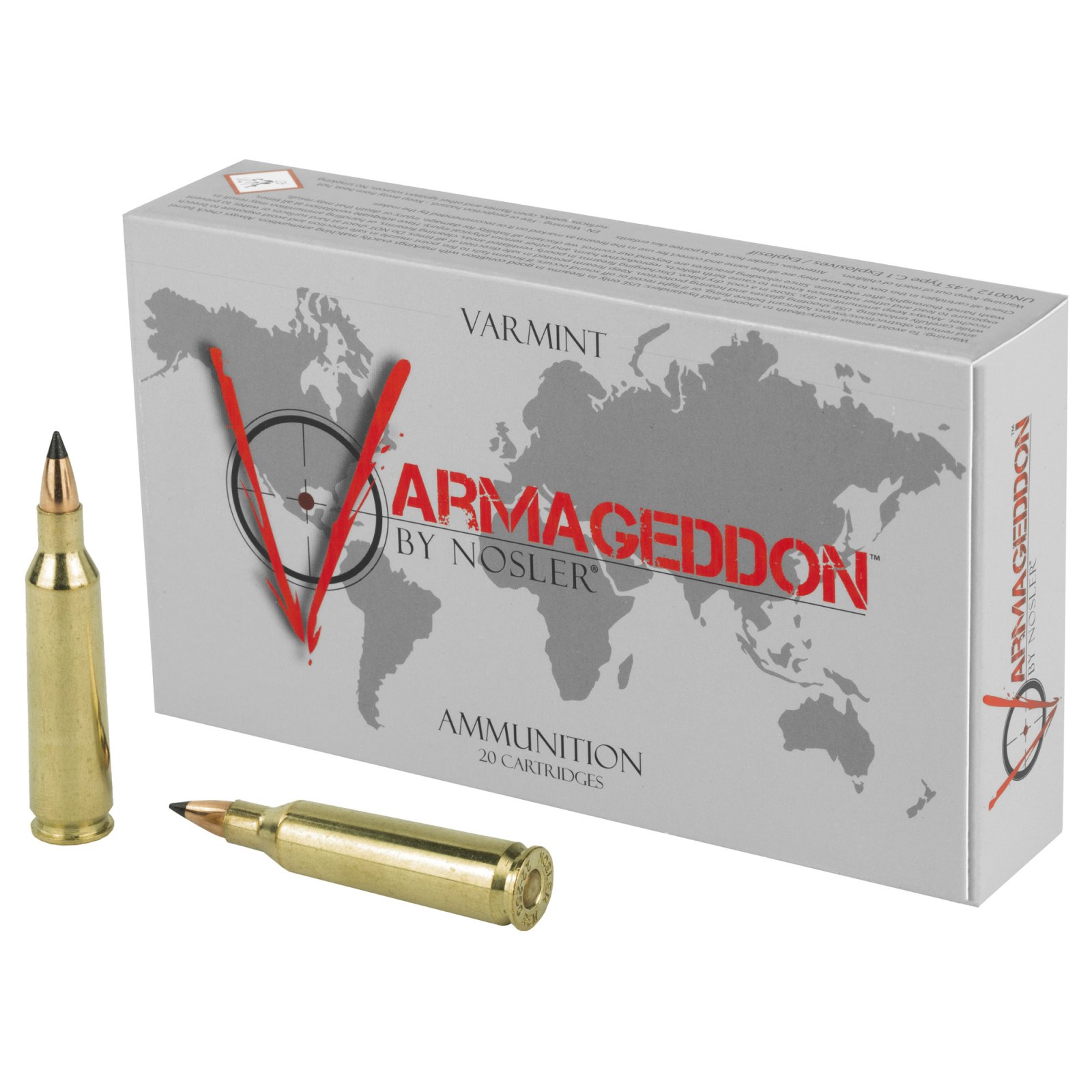 Buy Nosler Varmageddon 22-250 Rem 55gr FBT 20 Round Ammo 65155 online