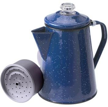 GSI 15155 Enamelware 12-Cup Coffee Percolator Blue