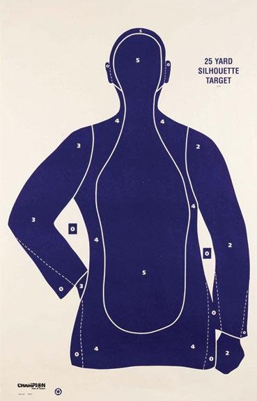 Buy Champion 45759 LE B21-E 25 yd. Police Silhouette Targets 100-Pack online