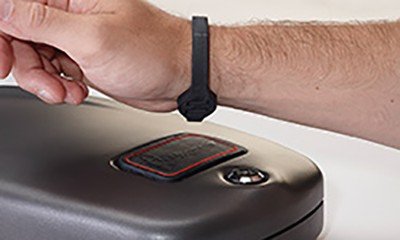Hornady 98166 Rapid Safe RFID Wrist Band Black Rubber - Hornady Manufacturing Company - BLACK