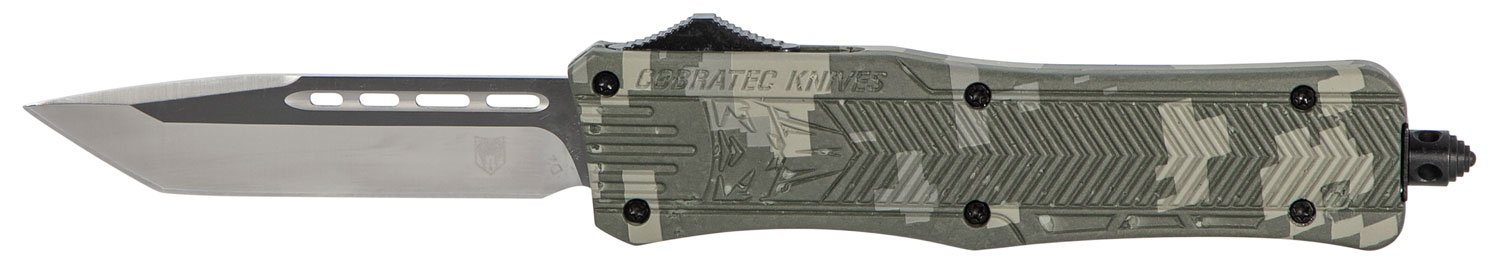 CobraTec MADCCTK1MTNS CTK-1 Medium 3" OTF Tanto D2 Blade DigiCamo Handle - CobraTec Knives - TANTO