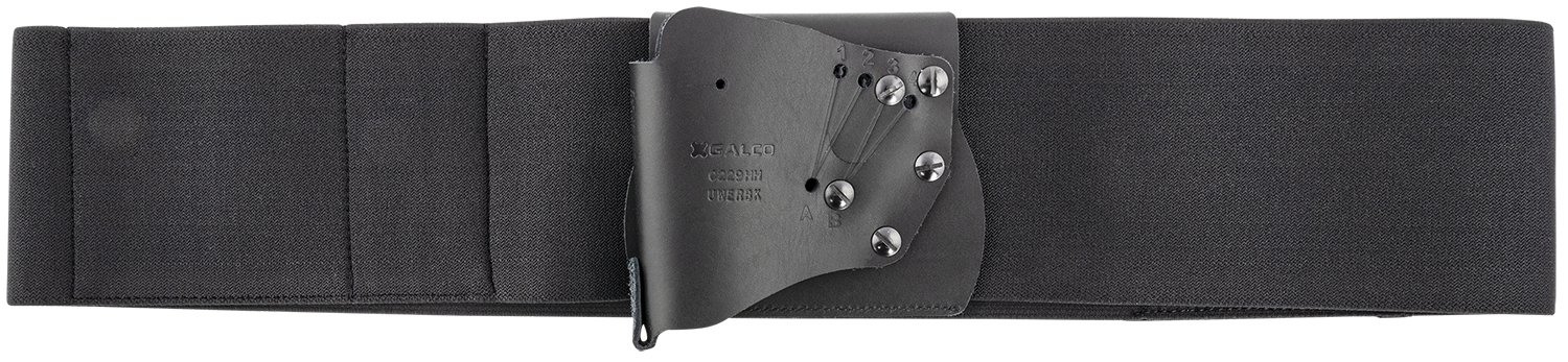 Galco UWERBKXL UnderWraps Elite Black XL Leather/Nylon Holster