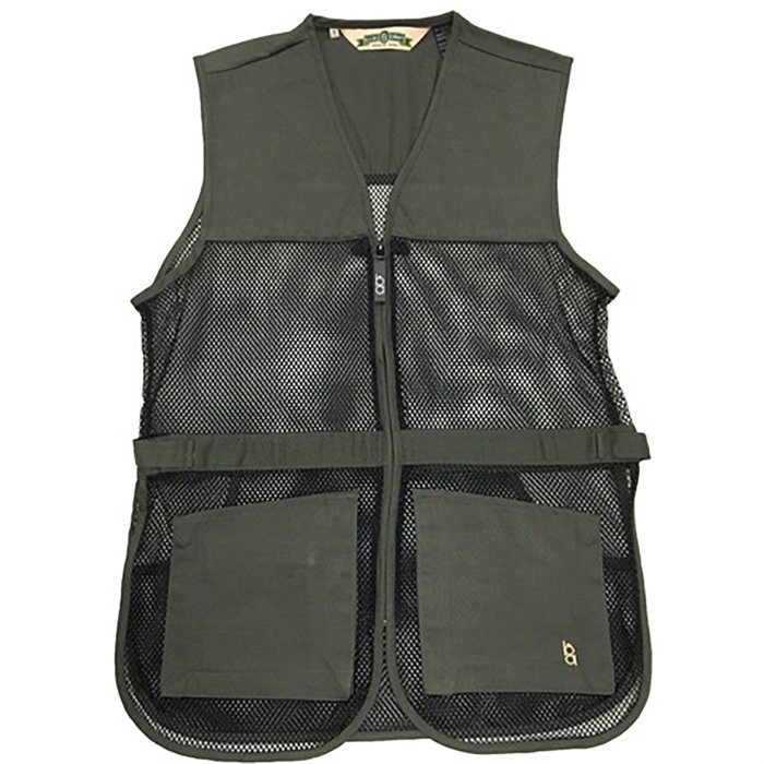 BOB ALLEN FULL MESH DUAL PAD SHOOTING VEST SAGE GREEN S - Bob Allen