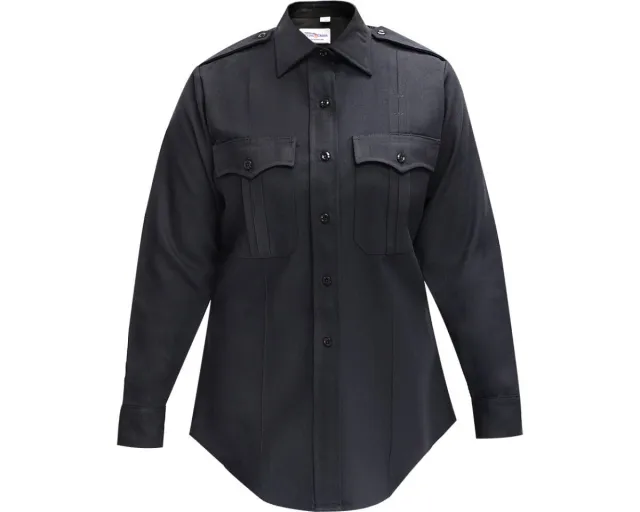 Buy Duro Poplin Women's Long Sleeve Shirt w/ Sewn-In Creases online