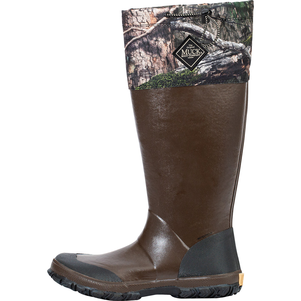 Muck FOR-MDNA-BRN-090 Forager Tall Boot, Bark/Mossy Oak, Size 9, Waterproof