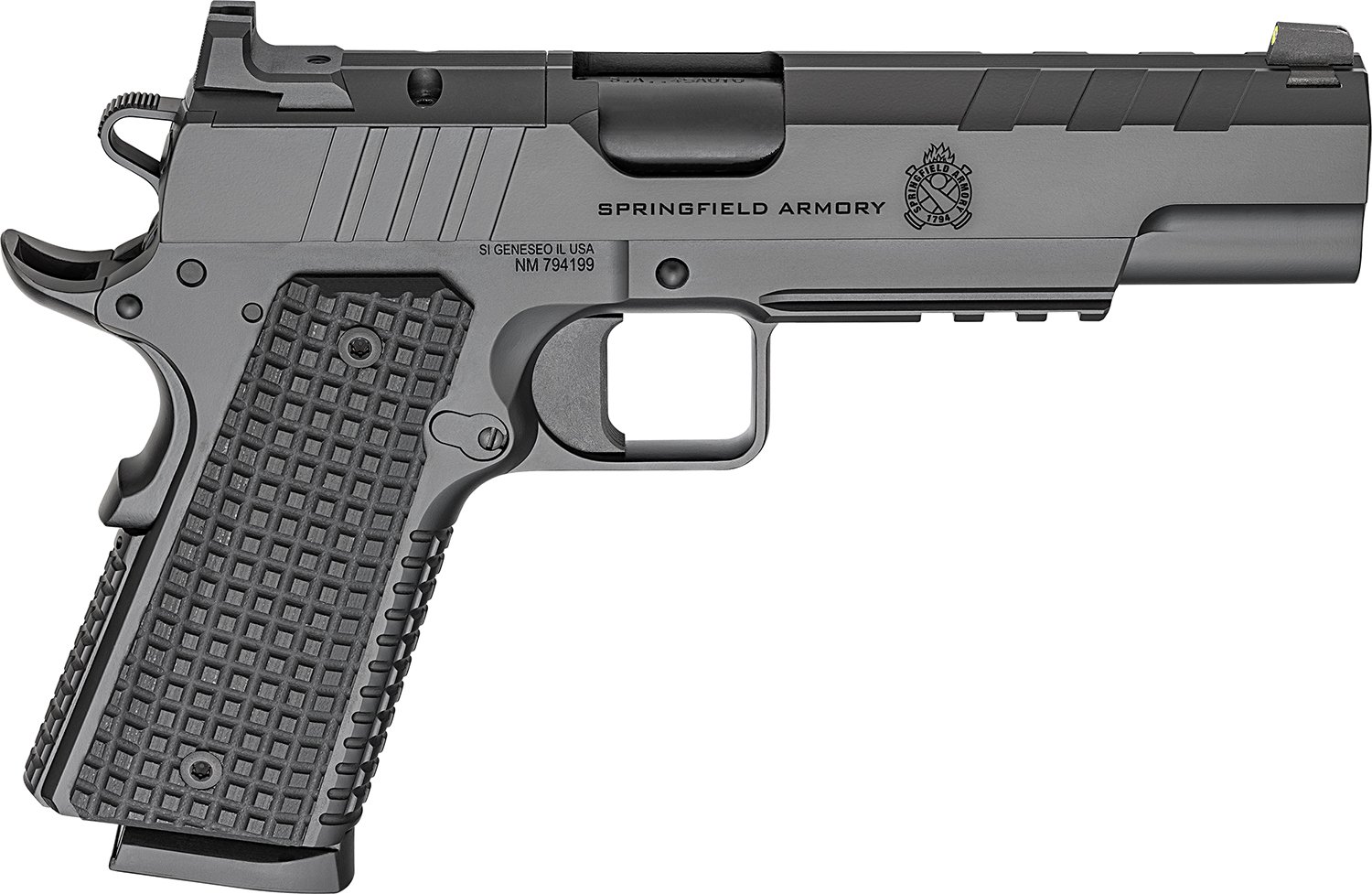 Springfield PX9230LAOS 1911 Emissary 45ACP 5" Black AOS 8rd G10 Grips - Springfield Armory - 45 ACP