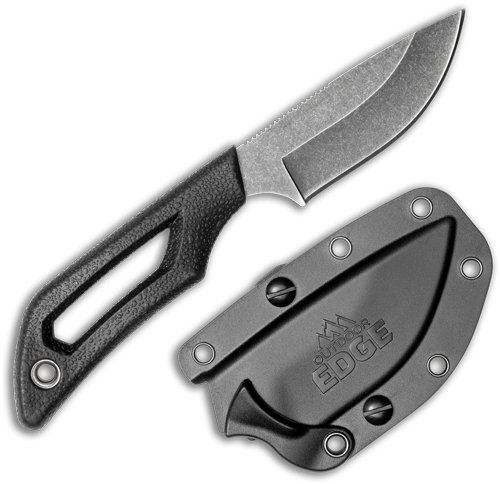 Buy Outdoor Edge PKDP1C Pivot 2.5" Fixed Blade Black/Stonewash SS w/Sheath online