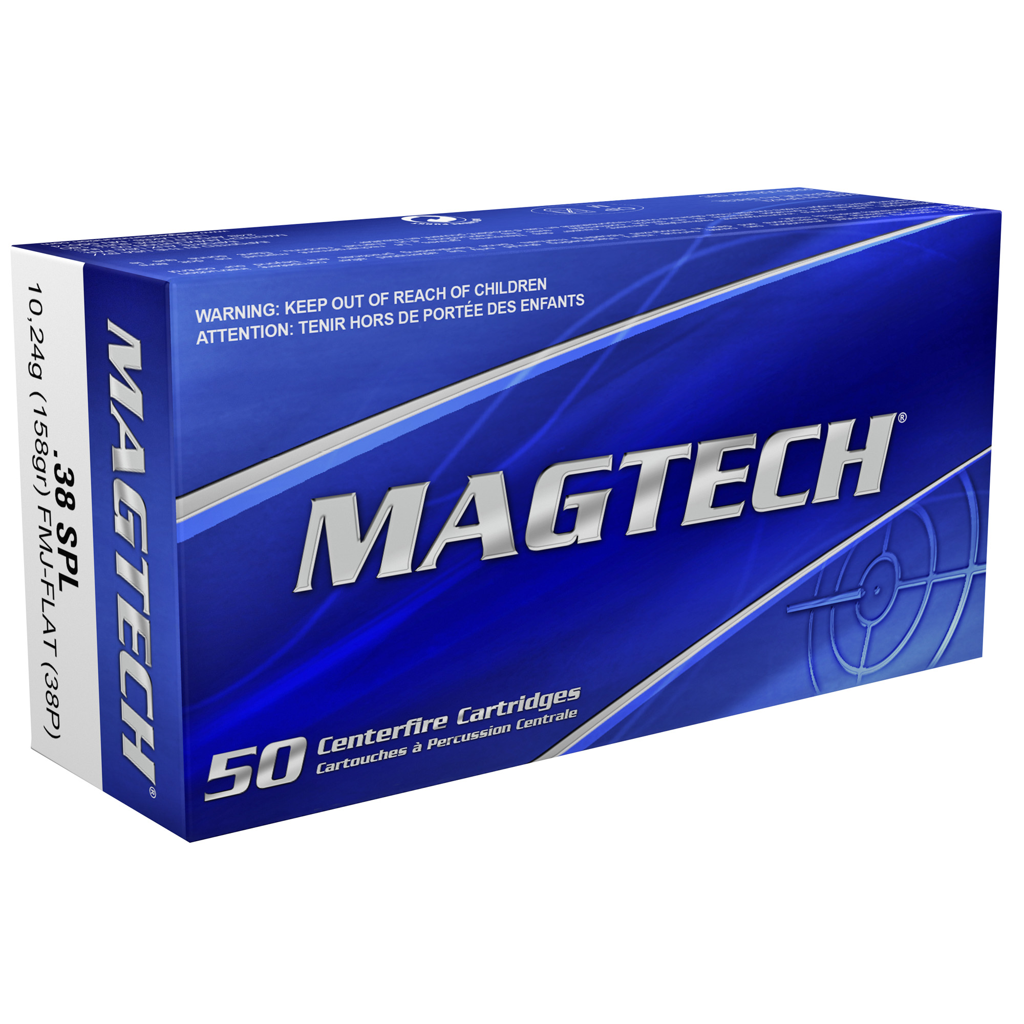 Magtech 38P Sport Shooting Ammo, .38 Special, 158 Gr FMJ, 1000 Rounds