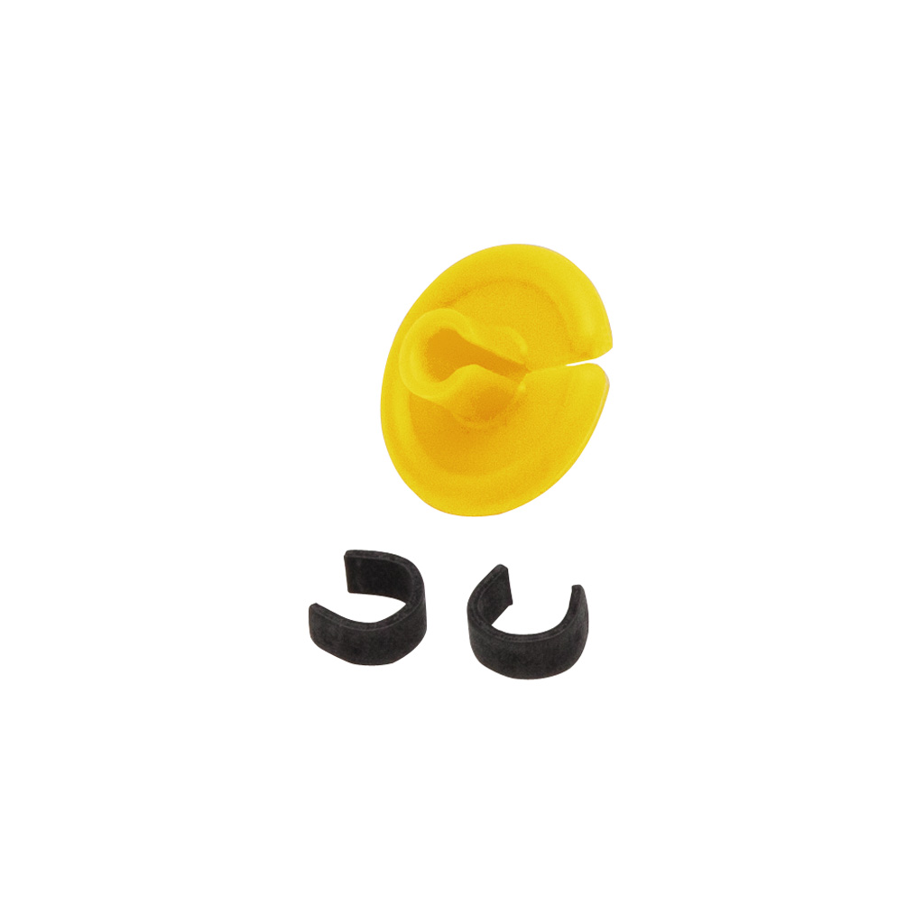 October Mountain 60780 String Love 2.0 Kisser Button Yellow 25-Pack