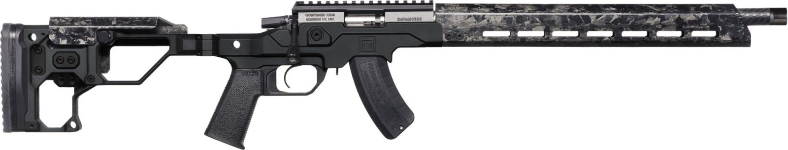 Chris MPR Rimfire 22 WMR 20 in Black Nitride 30+1 Folding Stock - Christensen Arms - 22 Magnum