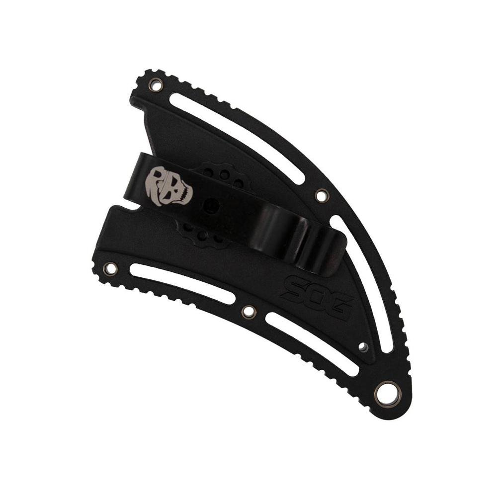 SOG Gambit Blackout Fixed Knife 2-3/5 Sheepsfoot Blade Black - SOG