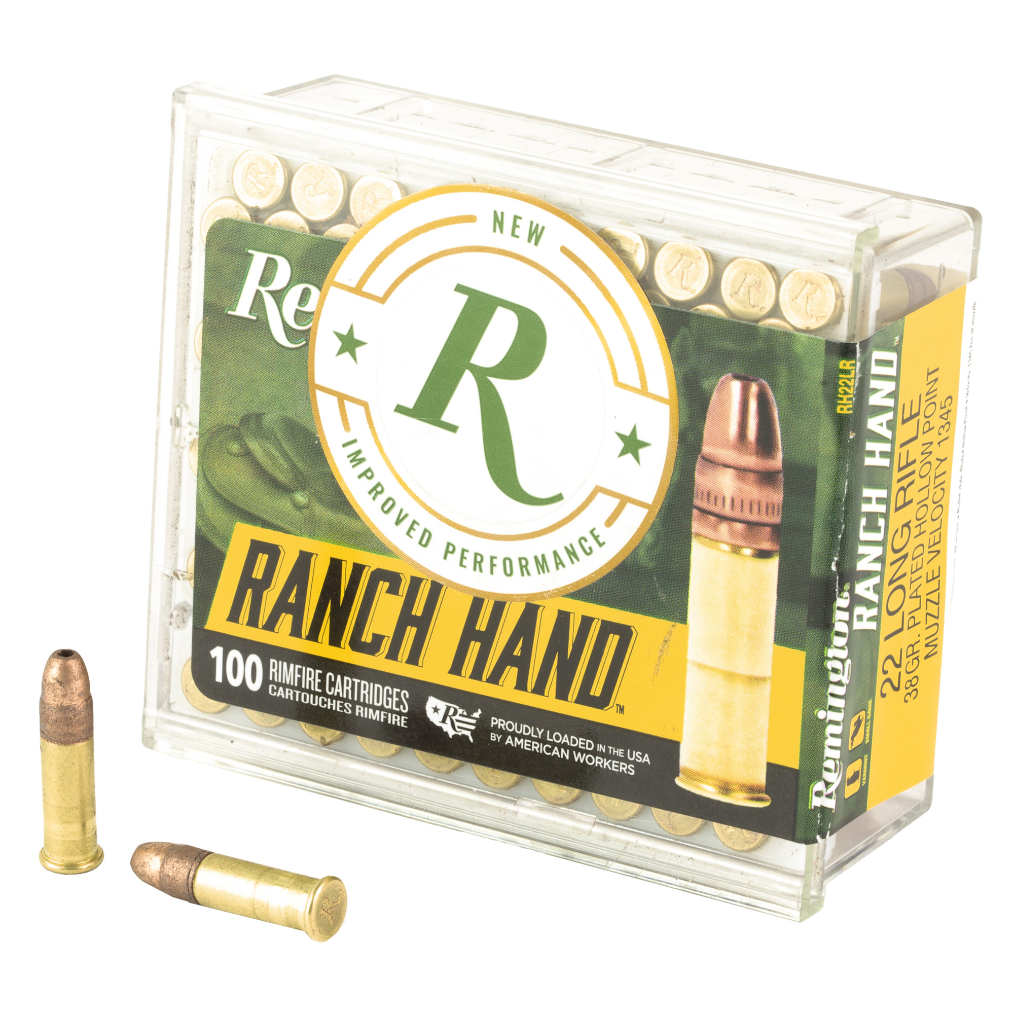 Remington Ranch Hand .22LR 42gr Copper Plated Hollow Point 100-Rounds