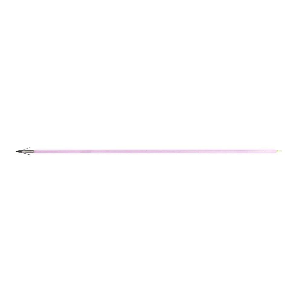 Muzzy Sabre Translucent Bowfishing Arrows, Lighted with Glow Stick, Durable Fiberglass Composite, Includes 5 Glow Sticks
