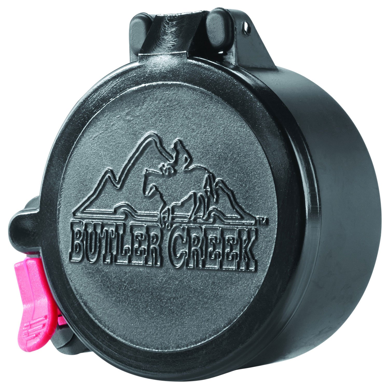 Butler Creek 09A Eye 1.485" Flip Open Scope Cover, Black Polymer, Silent Spring Hinges, Weatherproof, MO20095
