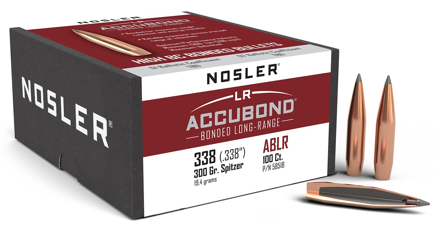 Buy Nosler AccuBond Long Range .338 Cal 300 Grain Spitzer 100 Count online