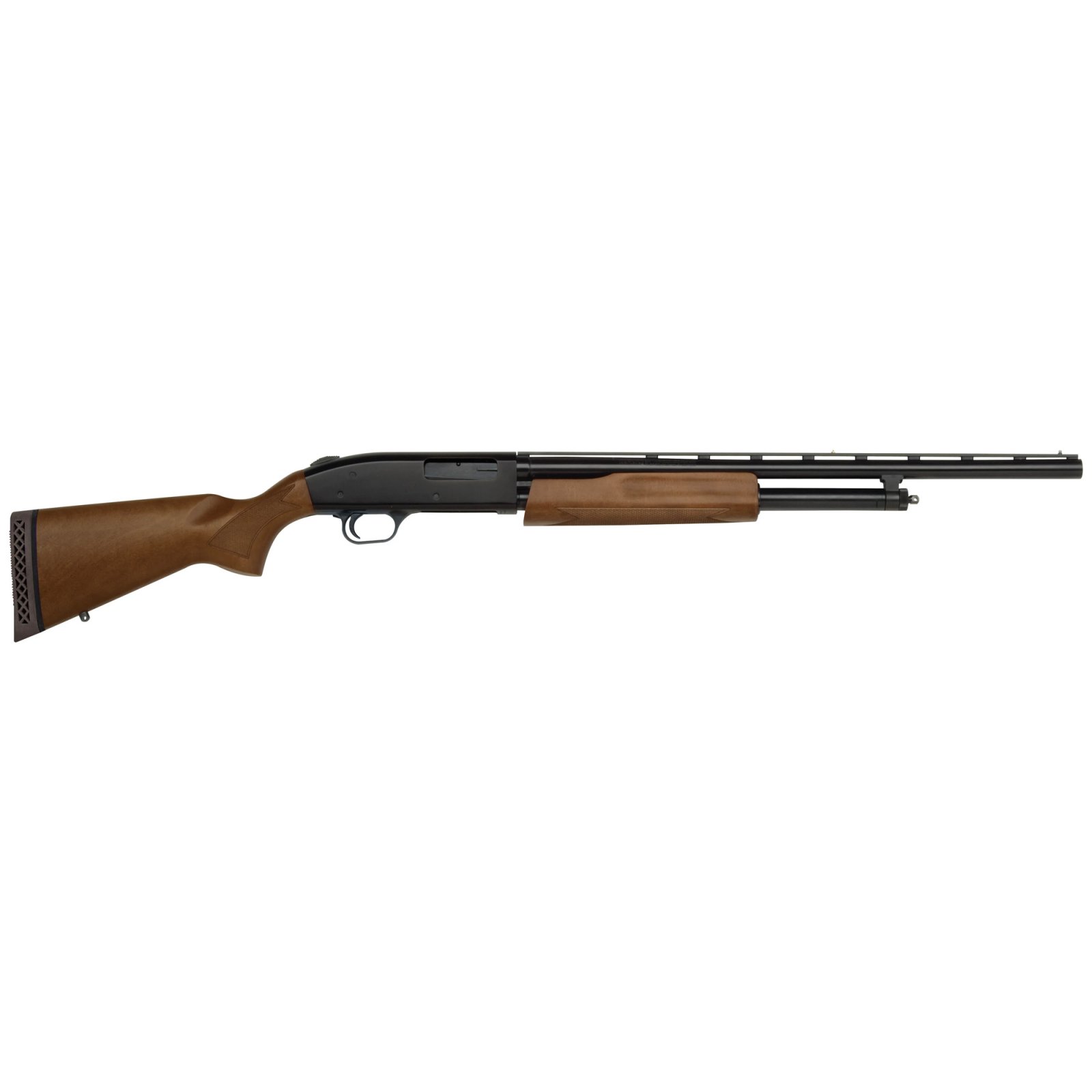 Mossberg 54132 500 Bantam 20 Gauge Pump Shotgun 5+1 3" 22" Vent Rib Barrel Blued Metal Finish Dual Extractors Hardwood Stock EZ-Reach Forend 13" LOP Accu-Set Chokes Youth - Mossberg - 20 Gauge