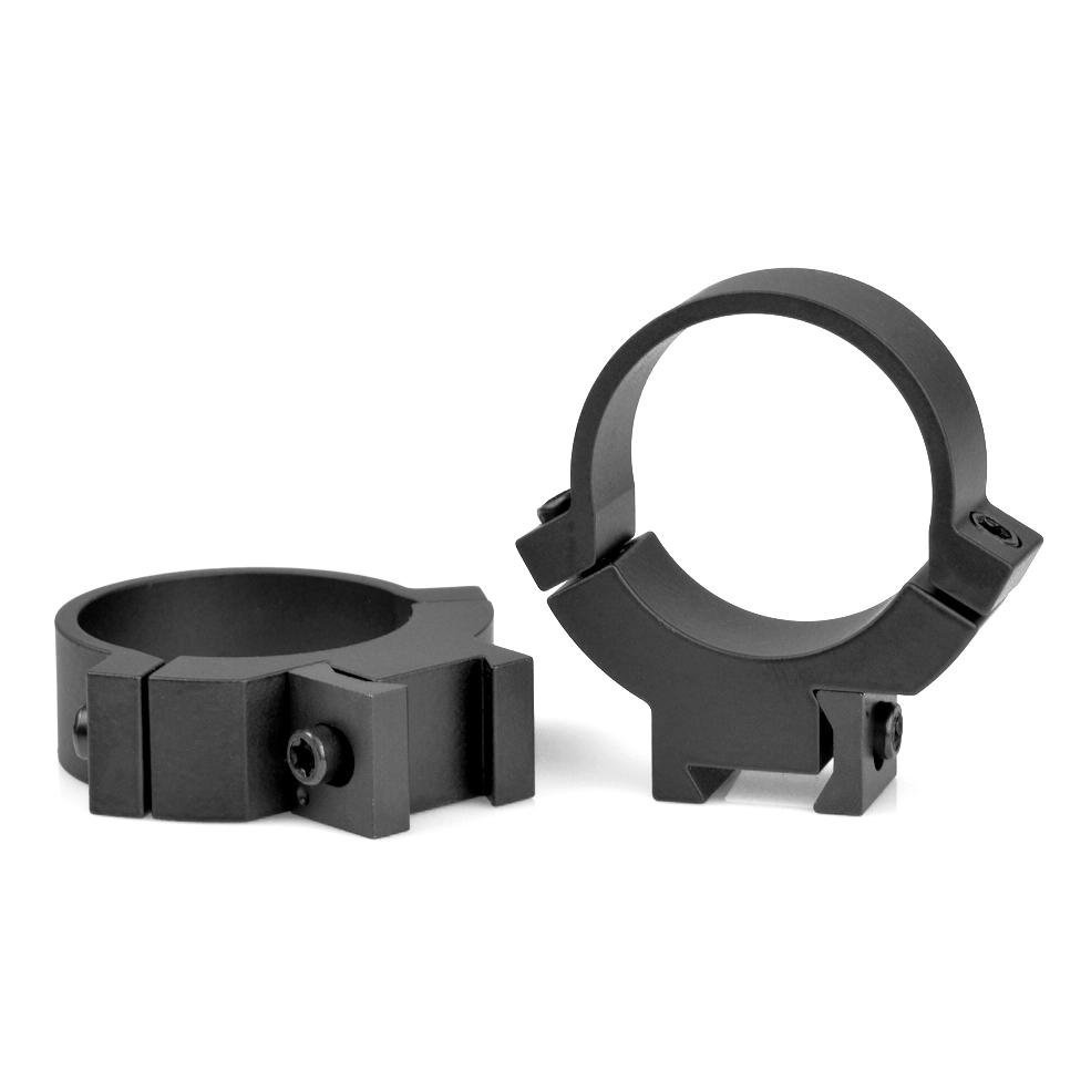 Warne 731M .22 Rimfire 30mm Medium Steel Rings - Matte Finish - Warne - 30MM