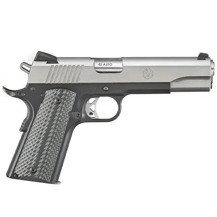 Ruger SR1911 Lightweight .45 ACP, 5" Barrel, 8rd Capacity, Stainless Steel Slide, Black Anodized Aluminum Frame, Model 06792 - Ruger - 45 ACP for sale at TheGunDock
