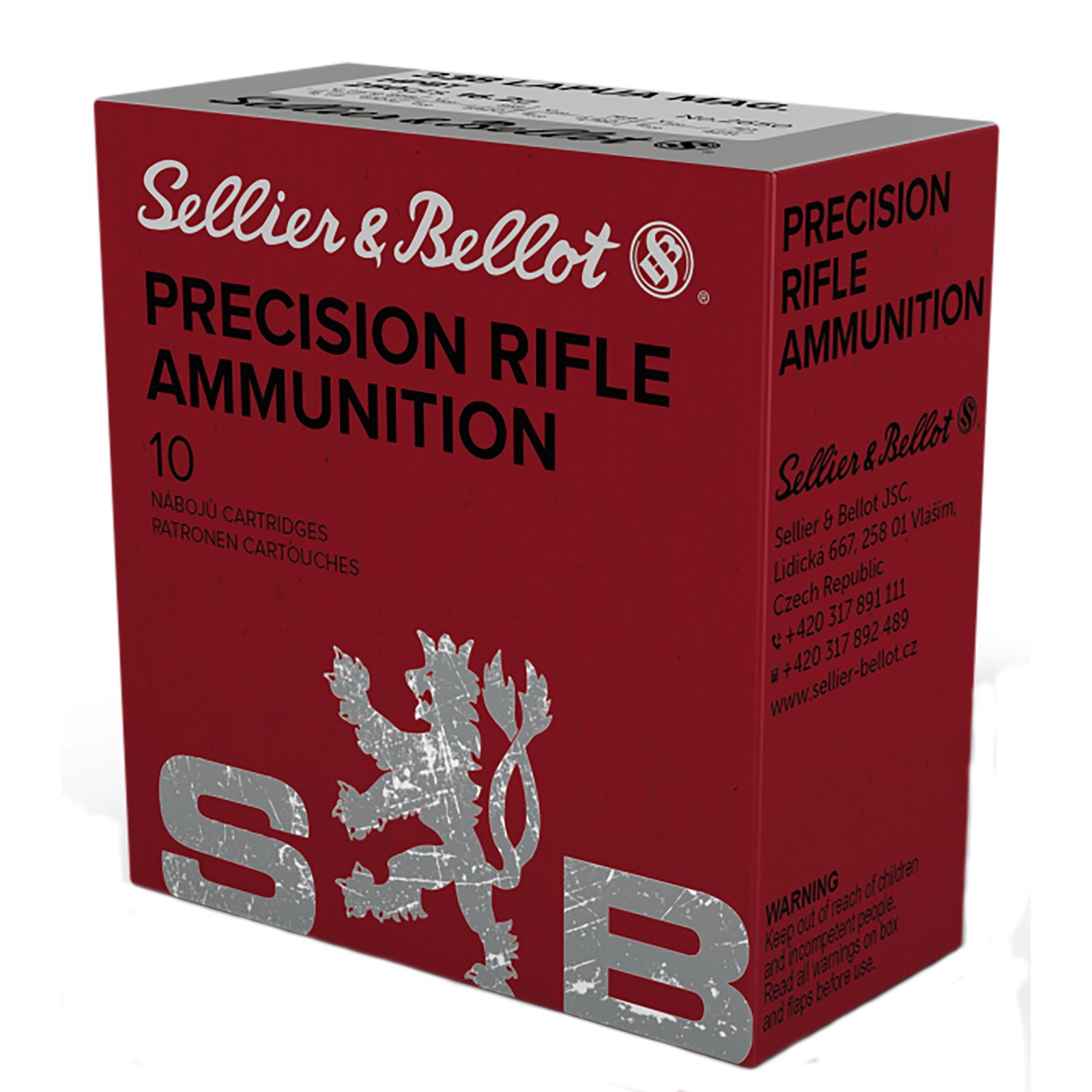 Sellier & Bellot 338 Lapua Mag 250gr HPBT Rifle Ammo 10 Rounds