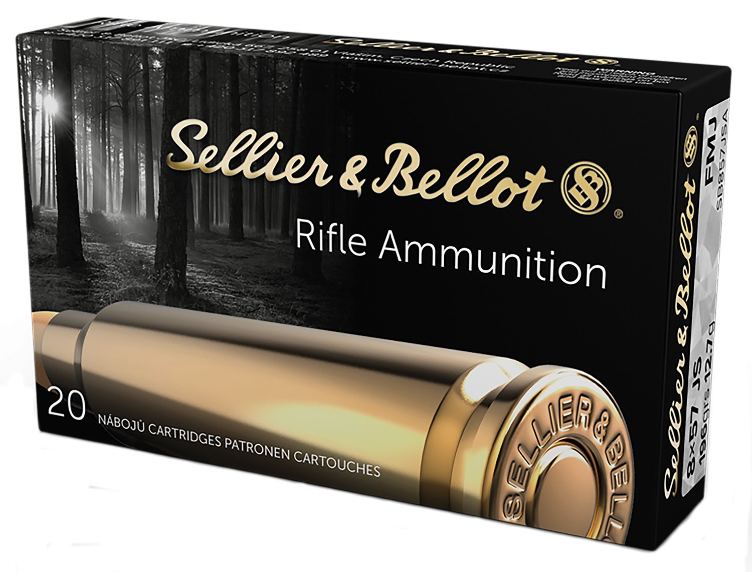 Sellier & Bellot SB857JSA 8mm Mauser Full Metal Jacket 196 Grain 20 Rounds - Sellier & Bellot - 8mm Mauser