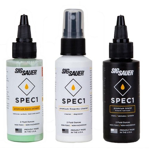 SPEC1 Premium 3-Pack: 2oz Lubricant, Cleaner & Bore Solvent - SigArms Care Kit