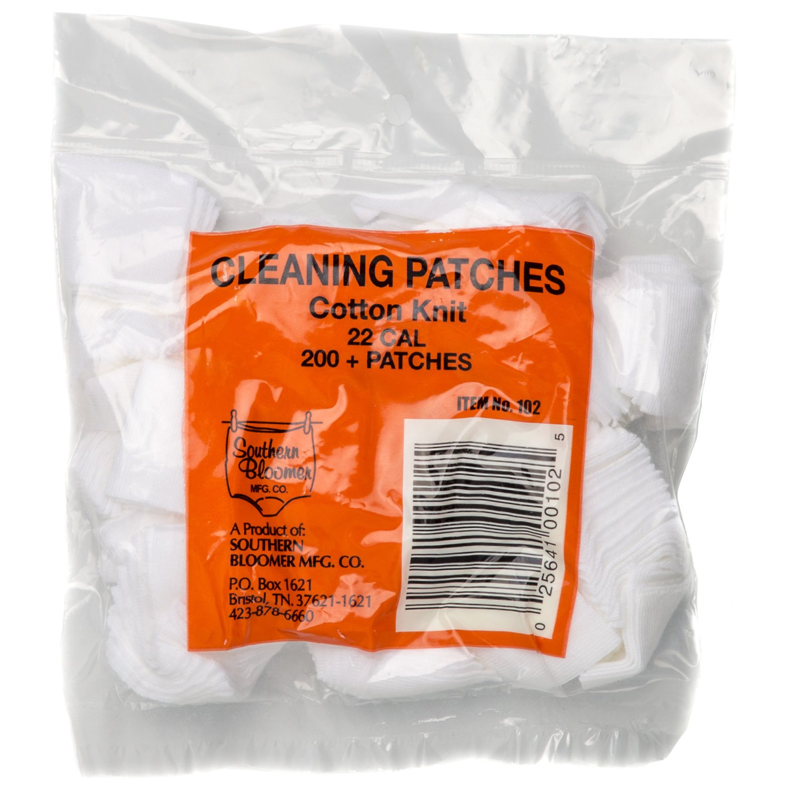Southern Bloomer .22 Caliber Cotton Cleaning Patches 200-Pack