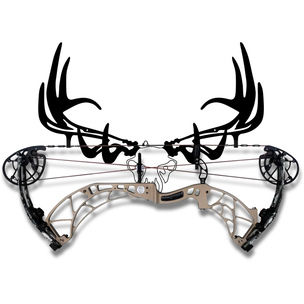Raxx 855809007251 Elk Skull Crossbow Hanger, Steel, 28.5"x20"