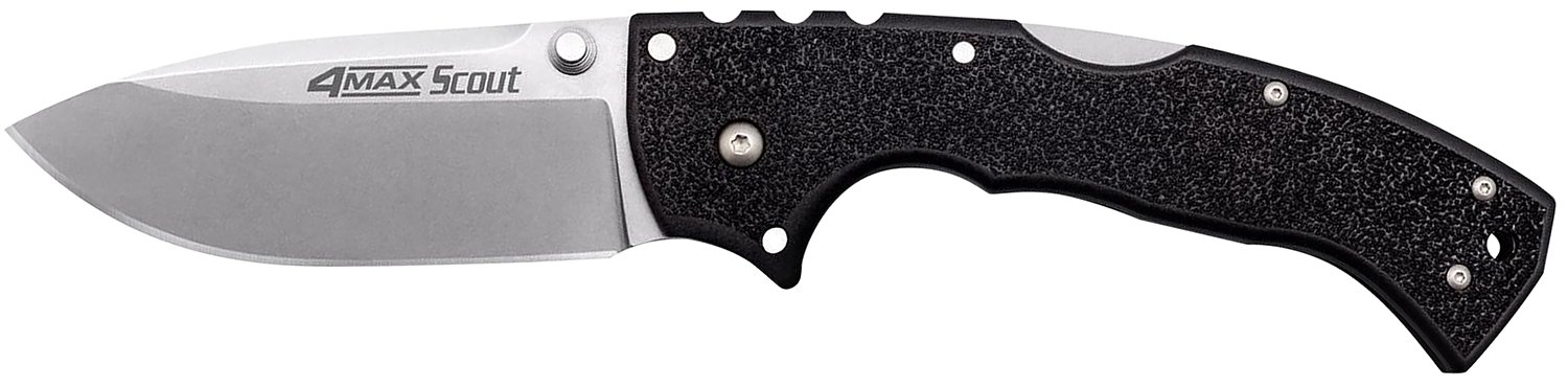 Cold Steel CS62RQZ 4-Max Scout 4" Folding Drop Point Stonewashed Blade