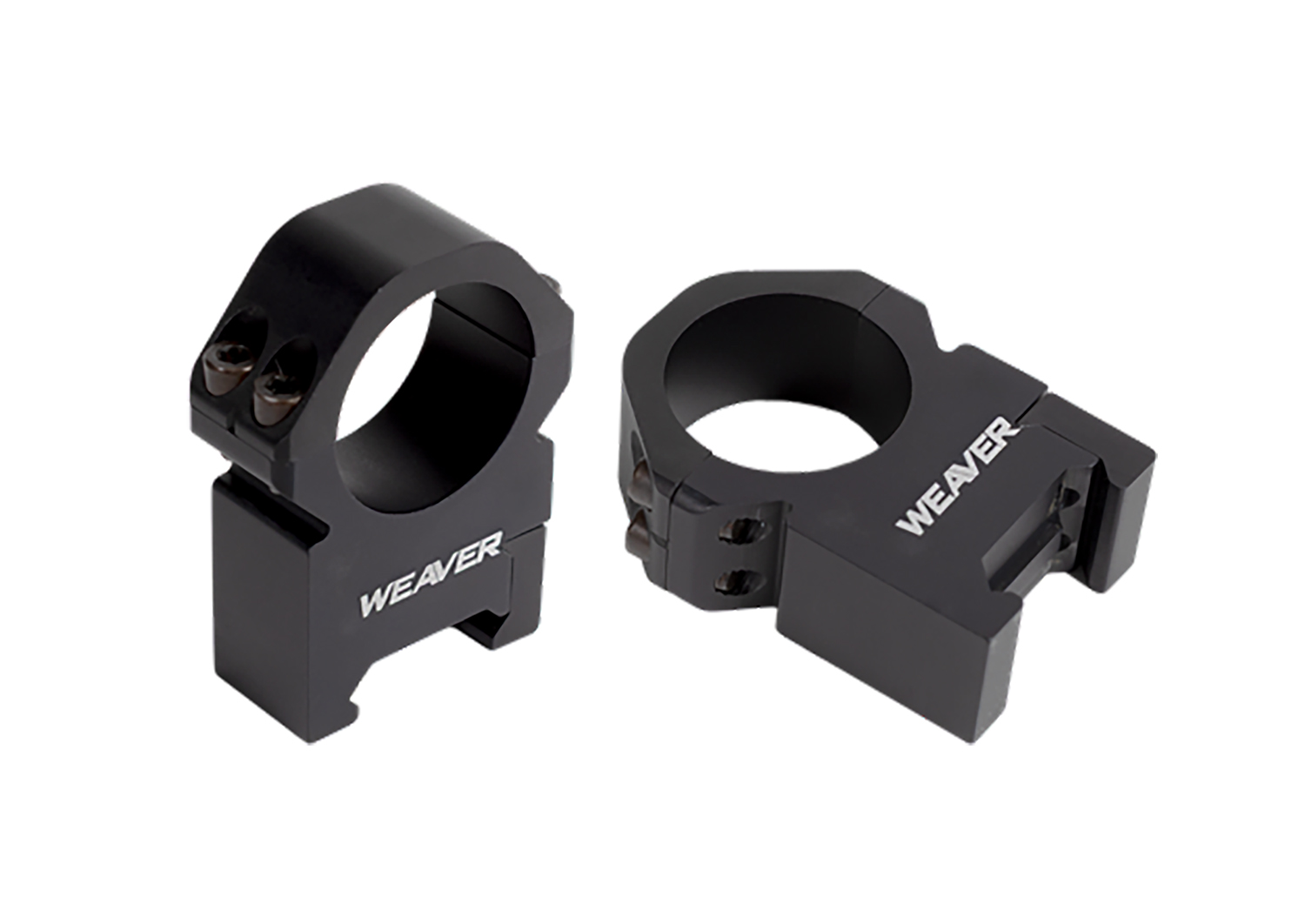 Weaver Precision Rings Matte Black 30mm High