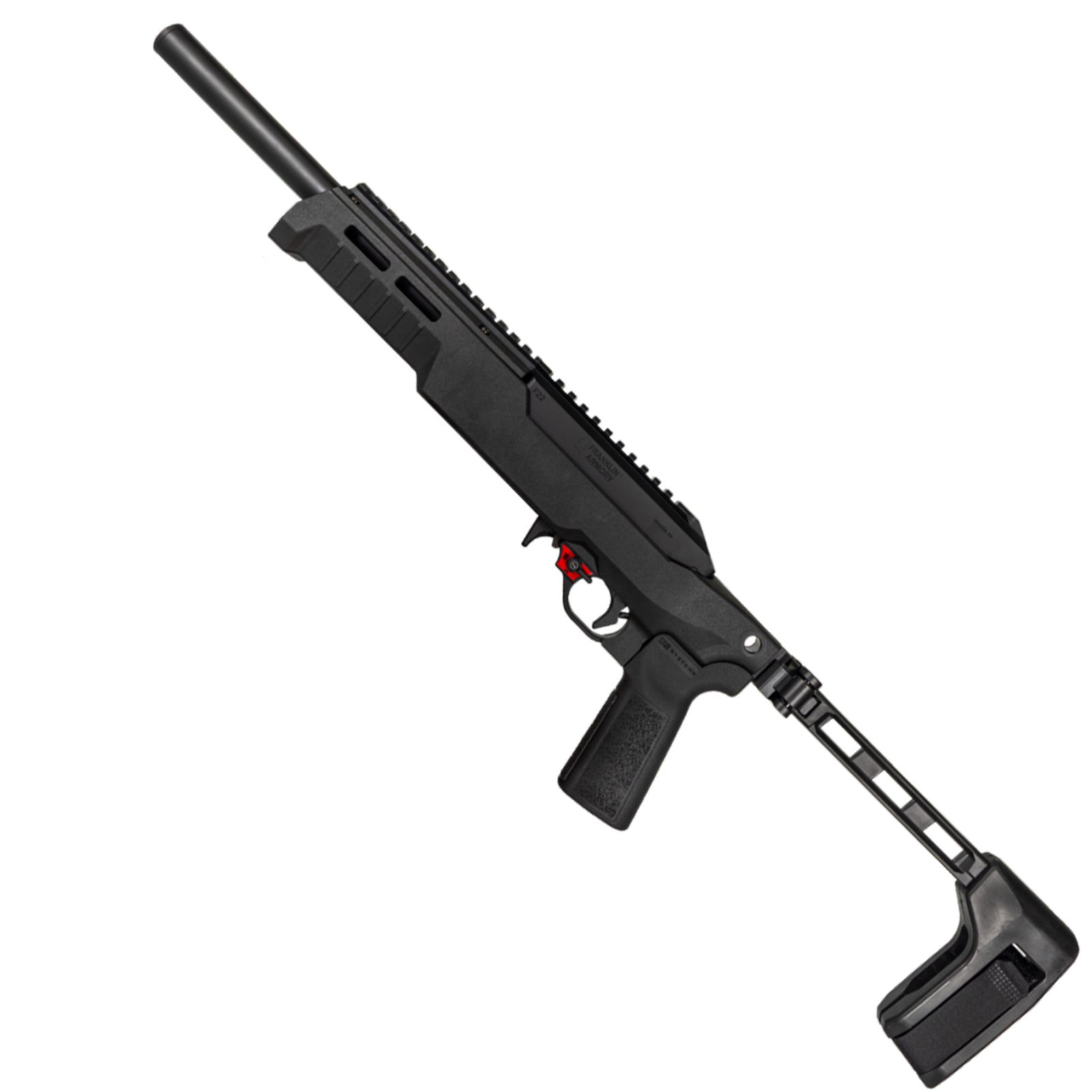 F22-V 22LR INT Suppressed 10" Binary Eqip Pistol Integrally suppressed barrel Pistol in Chassis