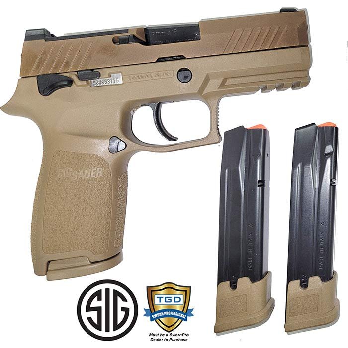 Sig Sauer M18 9mm 21Rd Night Sights Coyote Pistol