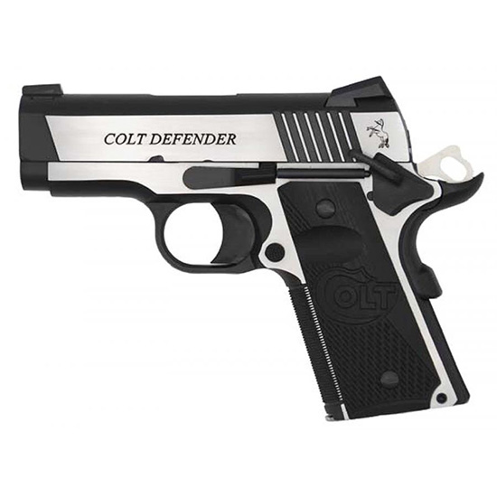 Colt Combat Elite 9MM Defender, 3" Barrel, TT Elite Finish, G10 Black Grips, Novak Night Sights, Single Action, 9+1 Capacity