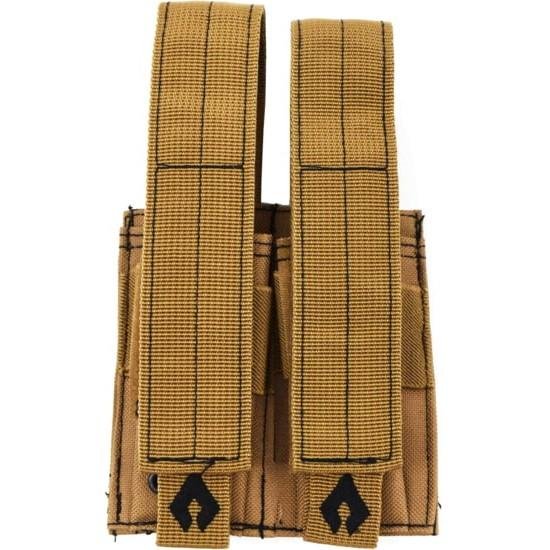Advance Warrior Solutions Pistol Double Mag Pouch Tan - Advance Warrior Solutions LLC