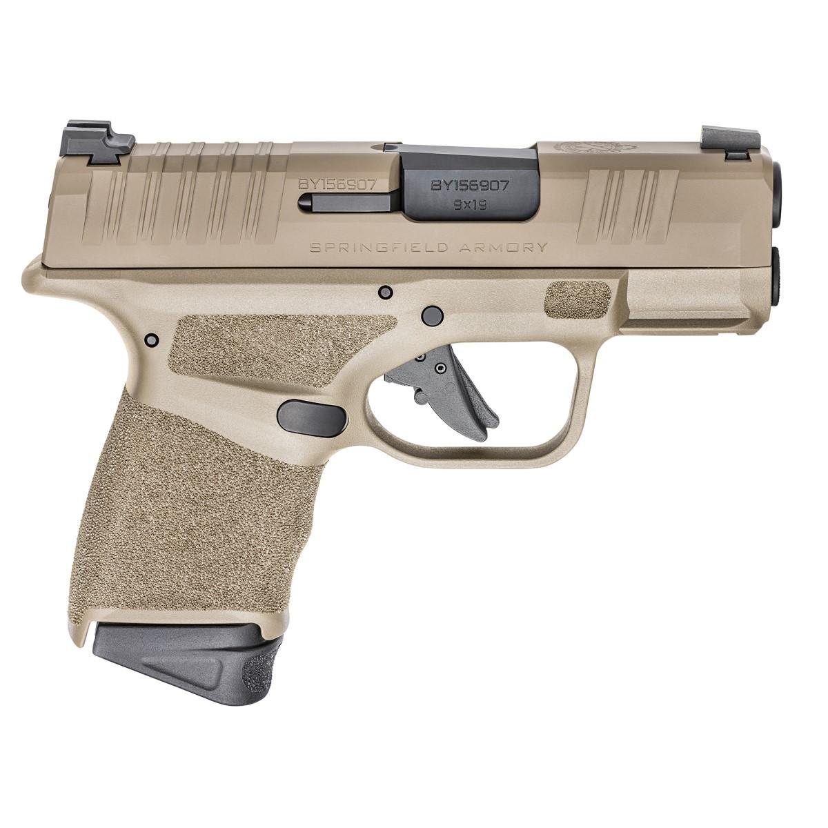 Springfield Armory Hellcat 9mm Micro-Compact Pistol, FDE HC9319F, 3" Barrel, 13+1 Capacity, Desert Flat Dark Earth Finish