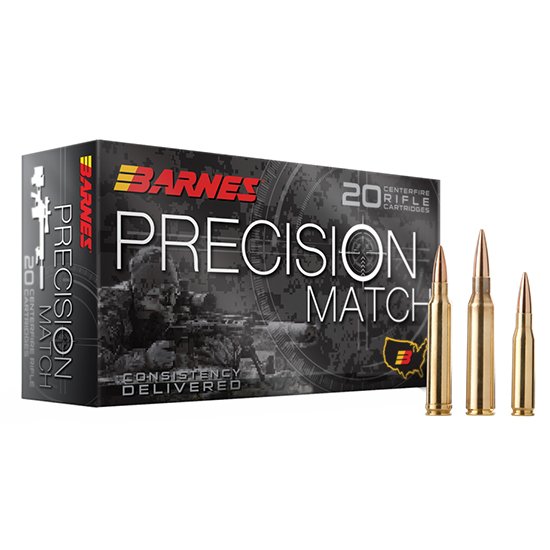 Barnes Bullets 223 Remington 77gr Match Burner OTM BT Ammo - 20 Rounds per Box, 10 Boxes per Case - Barnes Bullets - 223 Remington