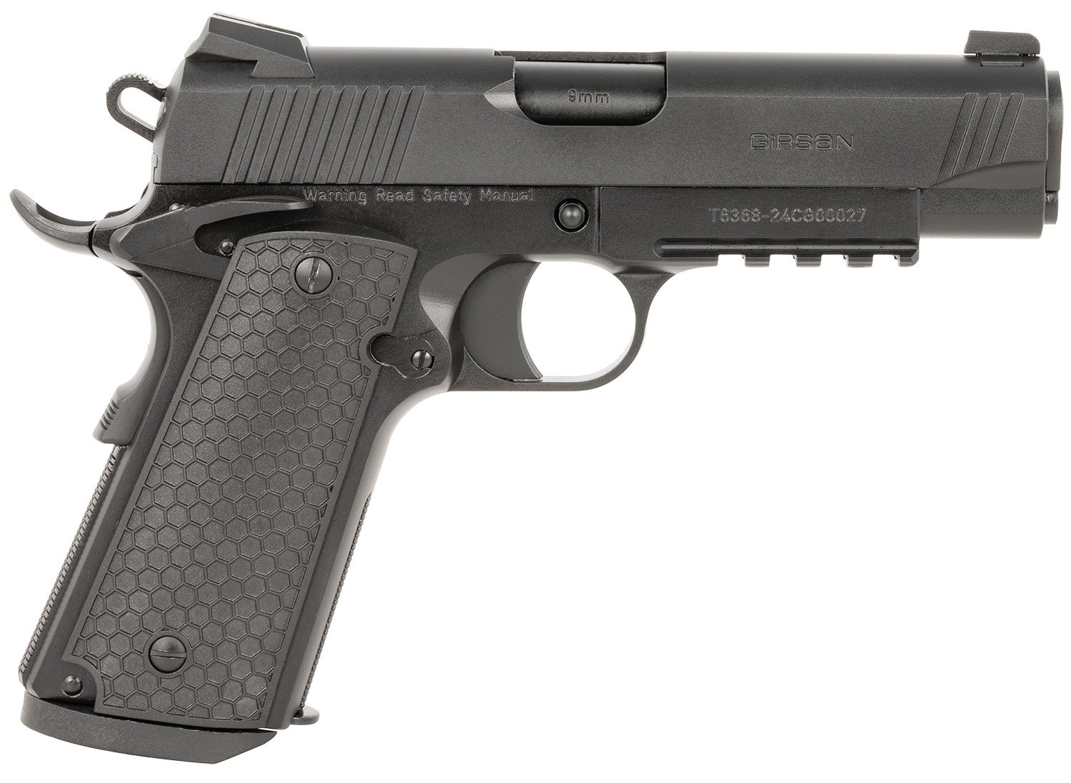 EAA Girsan MC1911 392075 9mm 4.4" 9+1 Black Polymer Pistol - EAA - 9mm