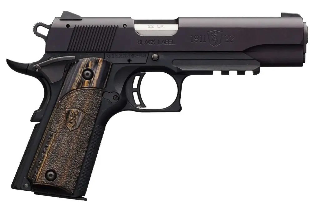 Browning 051816490 1911 Black Label Full Size Frame 22 LR 10+1 4.25"...