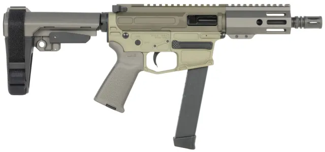Shark Coast Sneeky Pete SD-9 9mm Luger 5.5 In 30+1 Green Cerakote - Shark Coast Tactical - 9mm