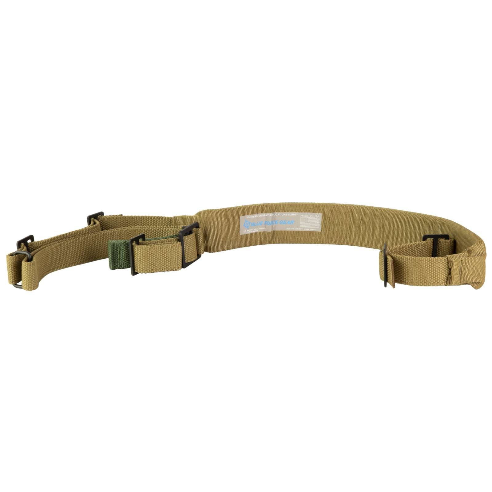 Blue Force Gear VCAS-200-OM-CB Padded 2-Point Sling, Coyote, 54"-64" - Blue Force Gear