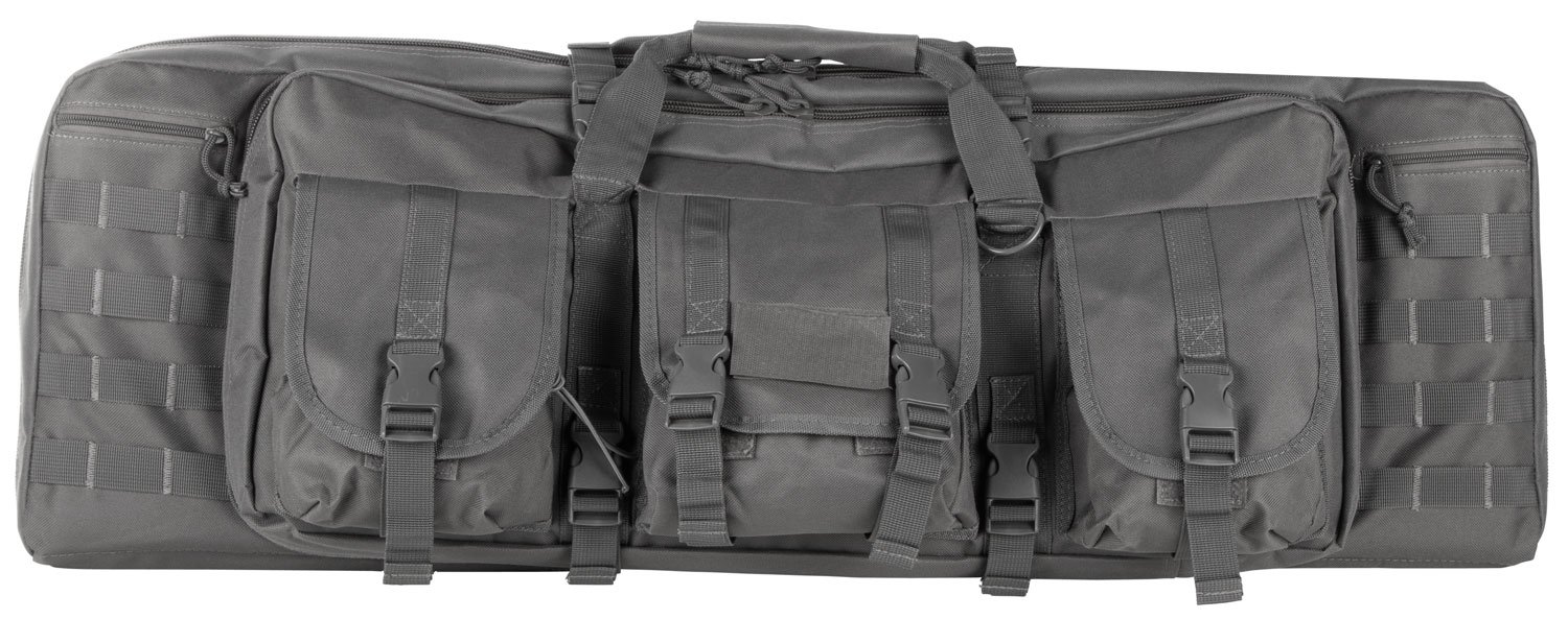 NcStar CVDC2946U36 VISM Double Carbine Case Urban Gray PVC Nylon 36" - NcSTAR - URBAN GRAY