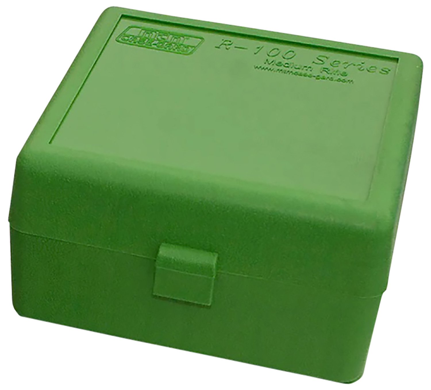 MTM Ammunition Box 100 Round Flip-Top 223 204 Ruger 6x47 Green RS-100-10 - MTM Case-Gard - AMMO BOX