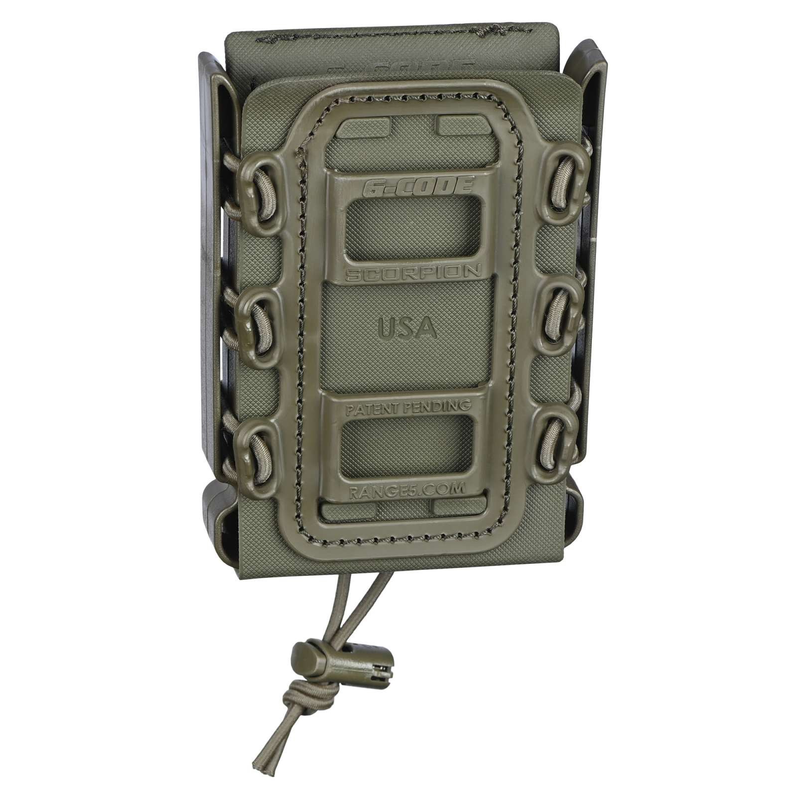 G-Code DK-SS_R1-F02P02 Scorpion Rifle Magazine Carrier, Ranger Green, 2 Pack