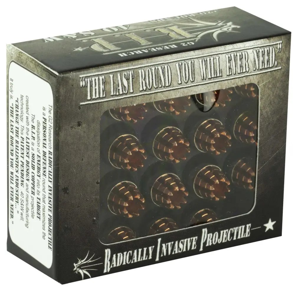 G2 Research RIP 40 S&W R.I.P Fracturing 115 gr Hollow Point (HP) 20 Bx/...
