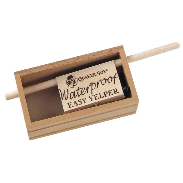 Waterproof Quaker Boy H20 Easy Yelper Turkey Call - Model 13608, Brown Color, One Hand Operation - Quaker Boy