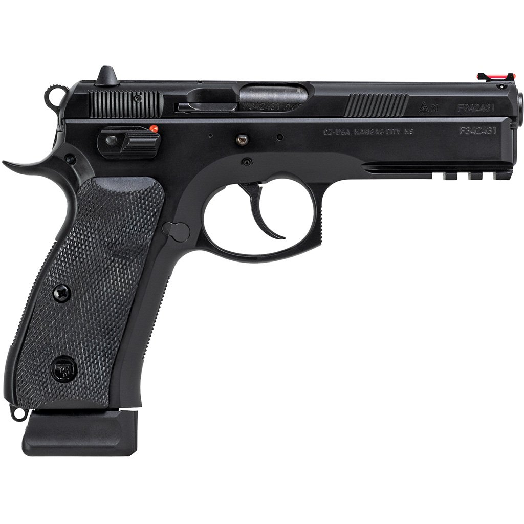 CZ 75 SP-01 Pistol 9mm 4.6" Black 10rd DA/SA Night Sights Rail