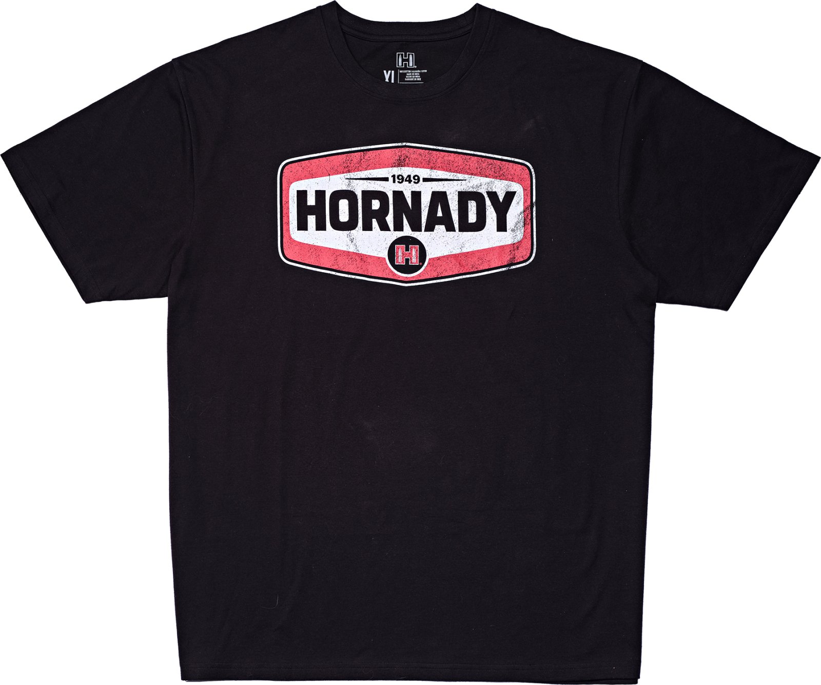 Hornady 99607XXXL Black Cotton Short Sleeve Shirt 3XL - Horn Hunter - SHORT SLEEVE