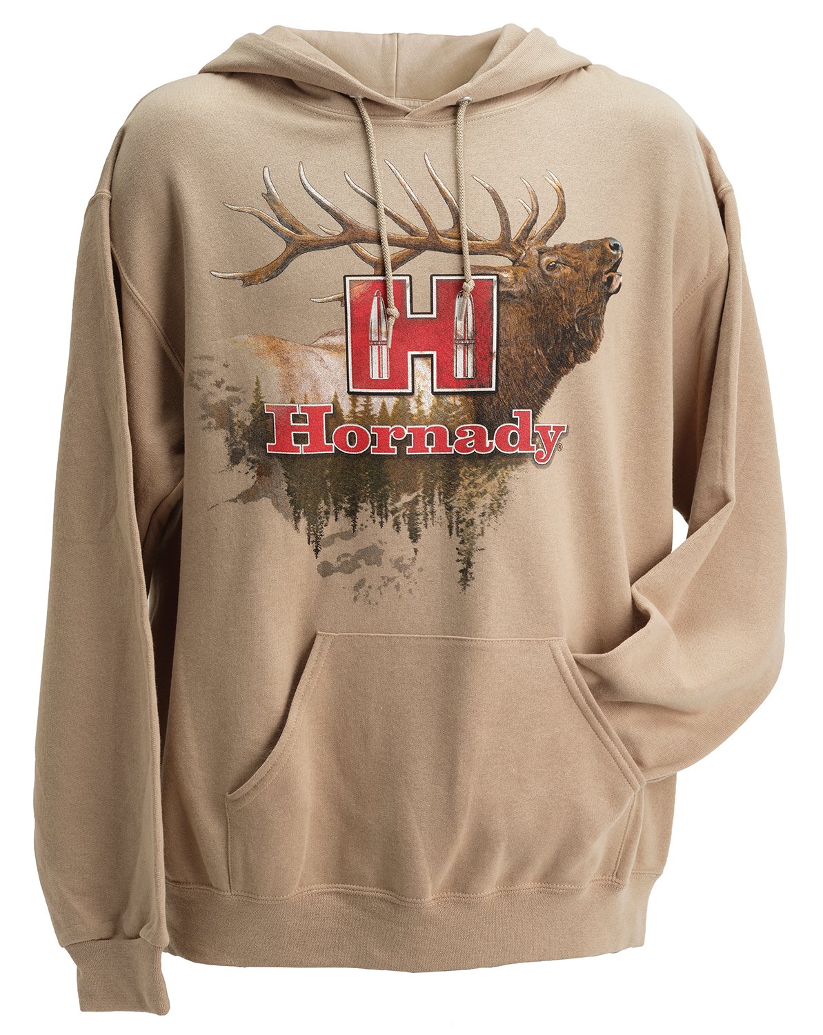 Hornady 99612XL Elk XL Tan/Khaki Hoodie - Horn Hunter - HOODIE