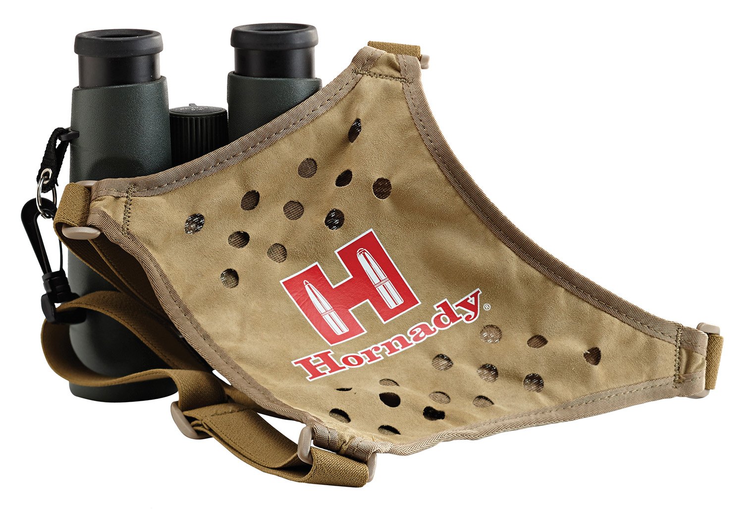 Hornady 99121 Binocular Harness Tan Elastic Straps X Panel Back