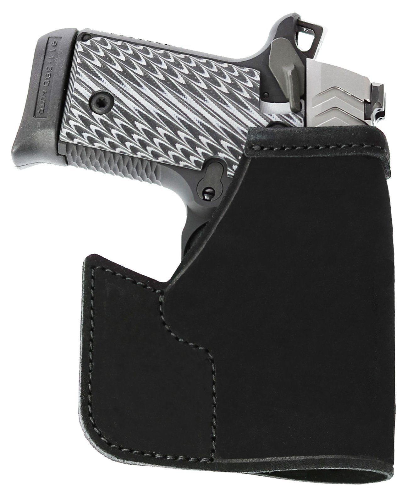 Galco PRO608B Pocket Protector Black Leather Holster for Sig P238